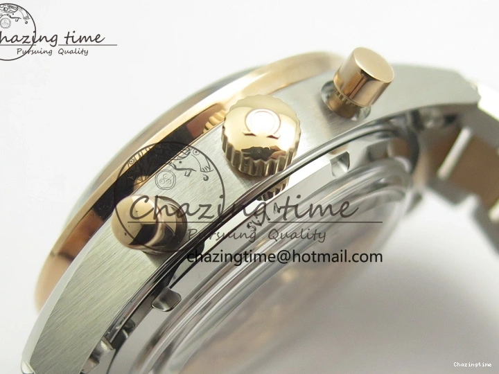 0116 Speedmaster ’57 Co-Axial SS RG OMF 1:1 Best Edition Black Dial On SS RG Bracelet A9300 (Free Leather Strap) RelaxedFit 8071